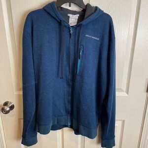 Helly Hansen Blue Zip-Up Hoodie XL